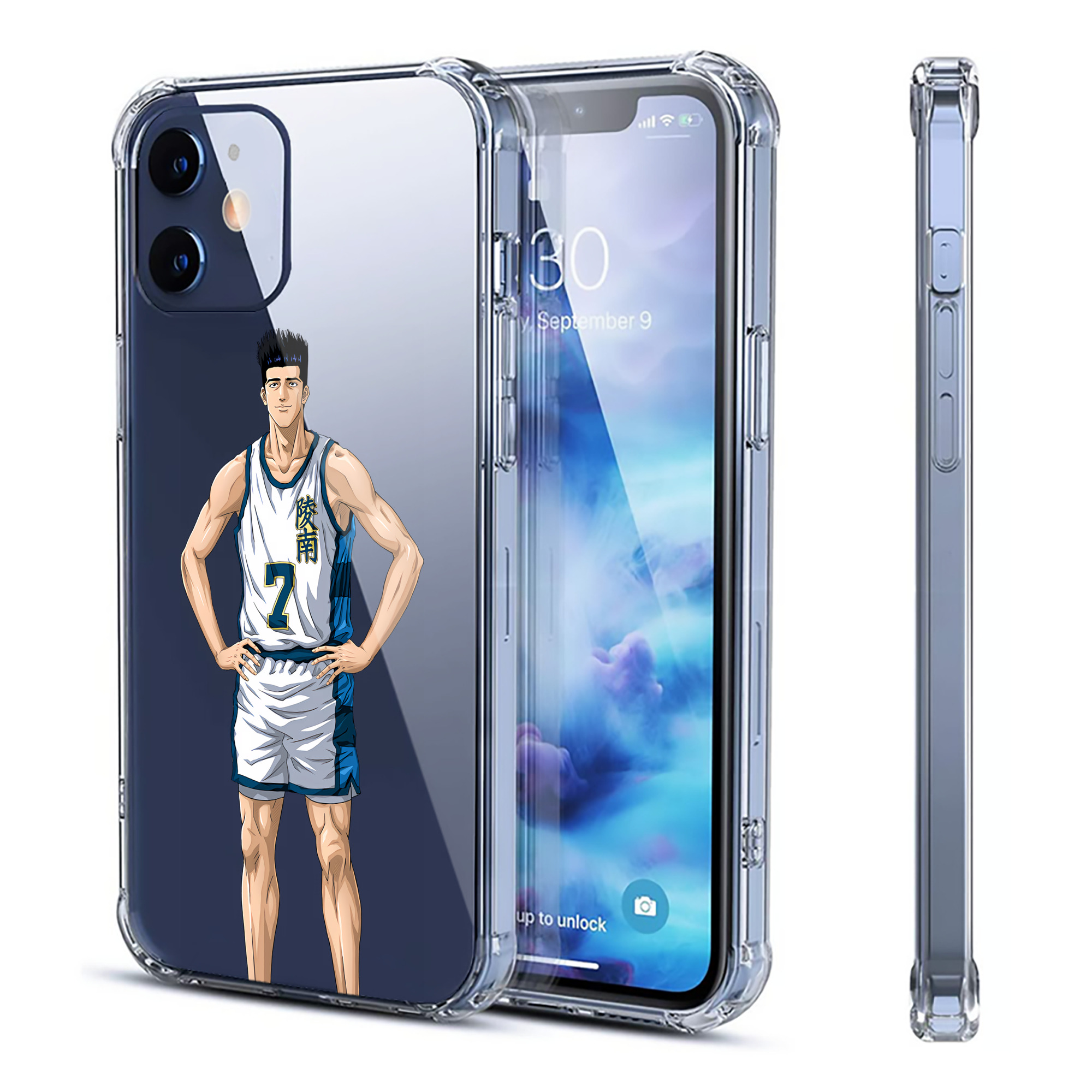 （画像用） SLAM DUNK／スラムダンク 【iPhone 12シリーズ対応】透明スマホケース（クリアソフトケース）